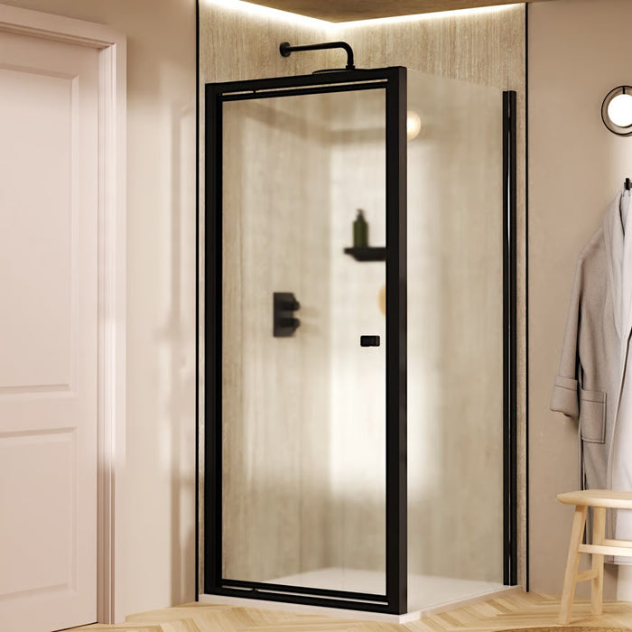 Crosswater Clear 6 Pivot Shower Door With Side Panel