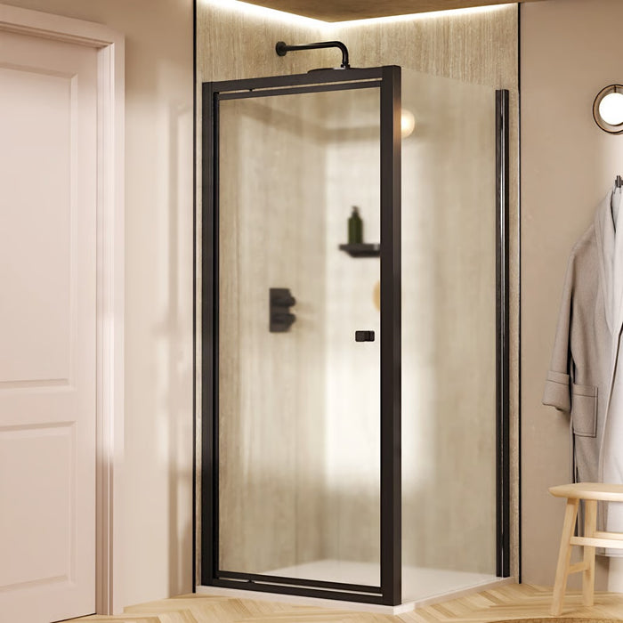 Crosswater Clear 6 Pivot Shower Door With Side Panel