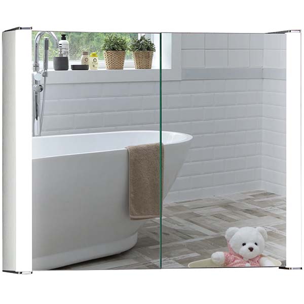 Quasar LED Illuminated Mirror Cabinet