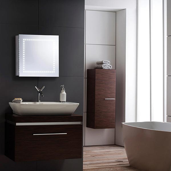 Pallas LED Illuminated Mirror Cabinet - 500mm x 500mm