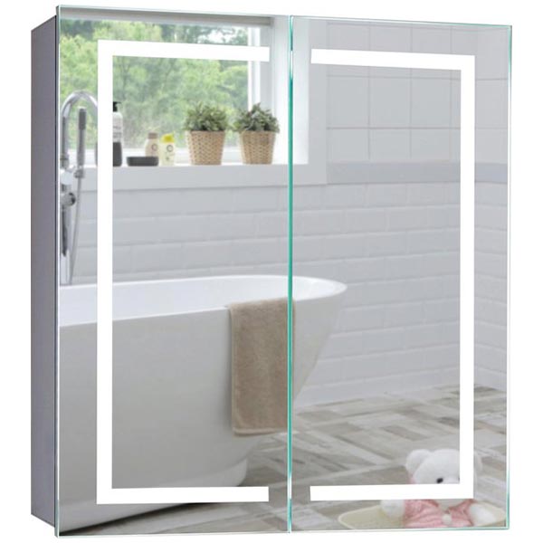 Carina LED Illuminated Mirror Cabinet - 700mm x 650mm