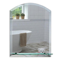 Celine Arch Non-Illuminated Mirror with Shelf - 600mm x 450mm