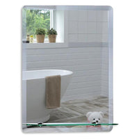Bonita Rectangular Non-Illuminated Mirror with Shelf - 600mm x 450mm