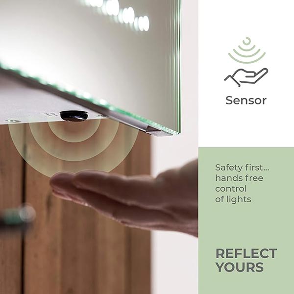 Corrib LED Illuminated Mirror - 800mm x 600mm