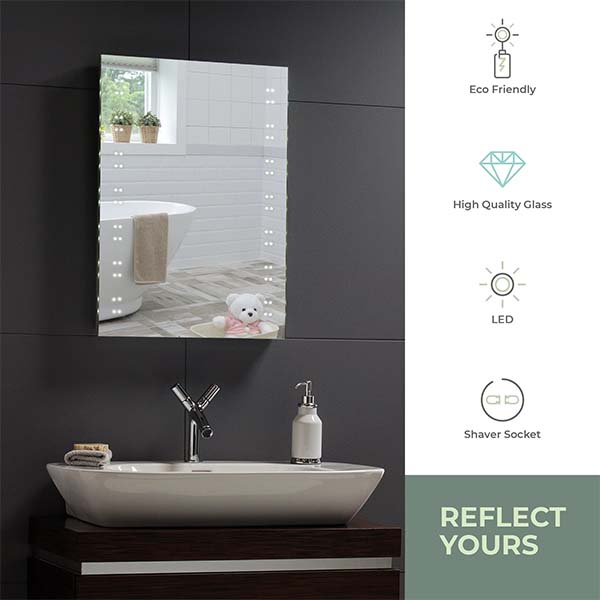 Libra LED Illuminated Mirror - 700mm x 500mm