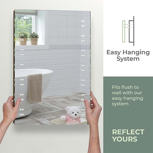 Libra LED Illuminated Mirror - 700mm x 500mm