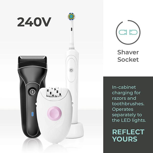 Nore LED Illuminated Mirror Cabinet - 700mm x 600mm