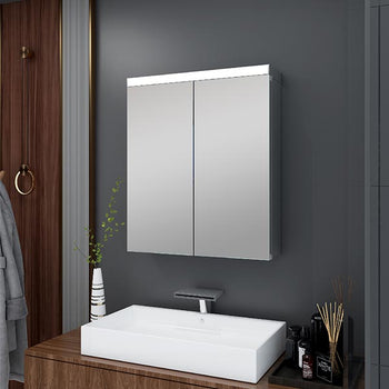 Nore LED Illuminated Mirror Cabinet - 700mm x 600mm