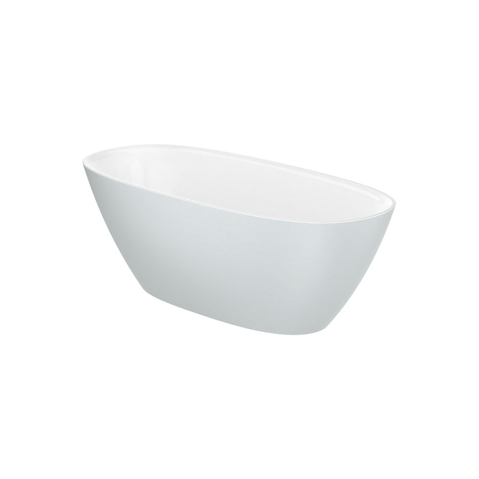 Roca Ariane Oval Stonex Freestanding Bath with Click Clack Waste & Trap - 1650mm x 750mm