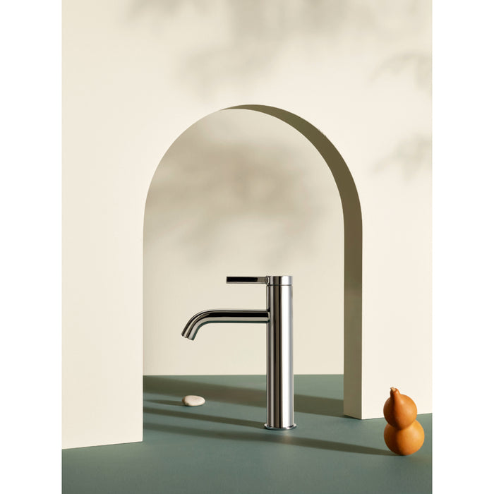 Roca Ona Medium Height Basin Mixer Tap with Click Clack Waste