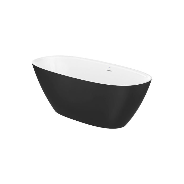 Roca Ariane Oval Stonex Freestanding Bath with Click Clack Waste & Trap - 1650mm x 750mm