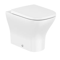 Roca Optica Vortex Rimless Back To Wall Toilet with Soft Close Seat