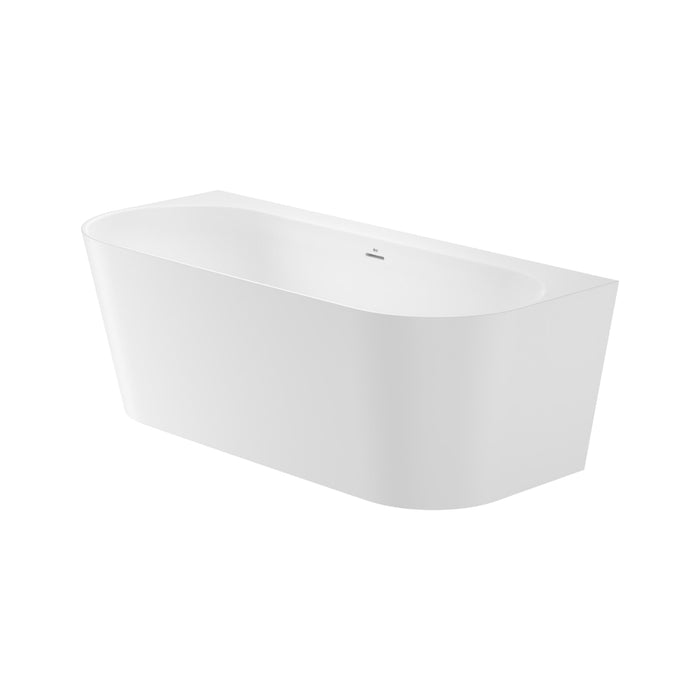 Roca Raina Stonex Double Ended Back To Wall Freestanding Bath - 1700mm x 750mm