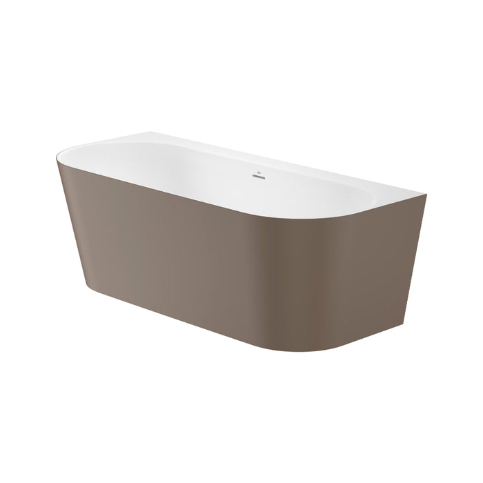 Roca Raina Stonex Double Ended Back To Wall Freestanding Bath - 1700mm x 750mm