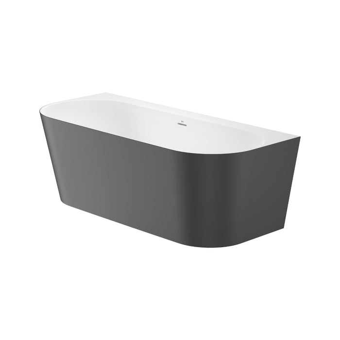 Roca Raina Stonex Double Ended Back To Wall Freestanding Bath - 1700mm x 750mm