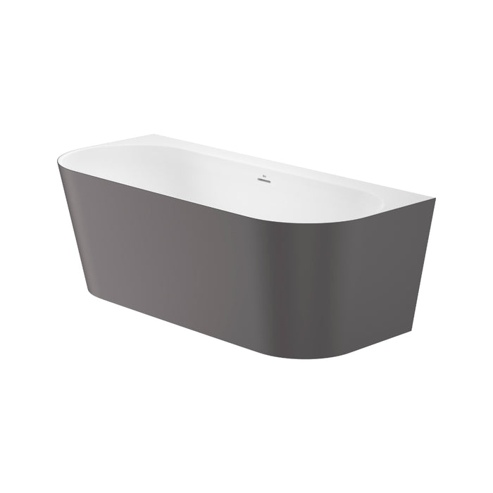Roca Raina Stonex Double Ended Back To Wall Freestanding Bath - 1700mm x 750mm