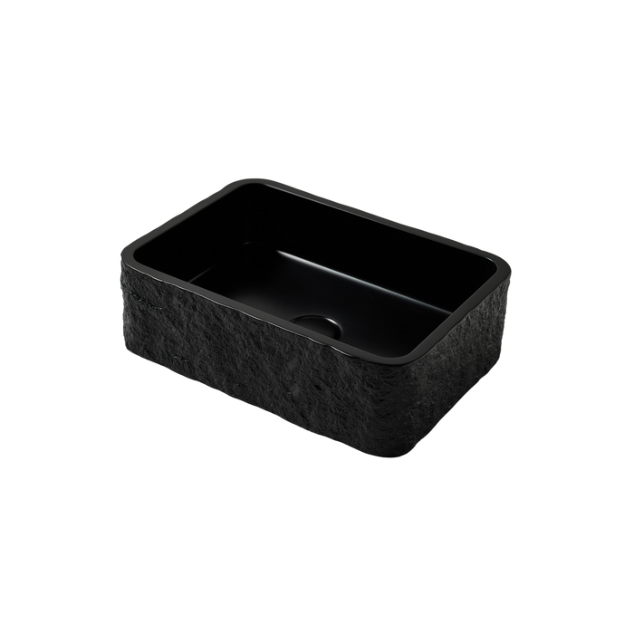 Scudo Rok Rectangular Countertop Basin 400mm with Waste