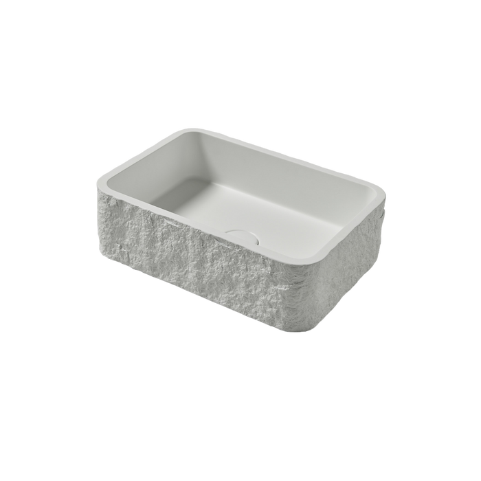 Scudo Rok Rectangular Countertop Basin 400mm with Waste