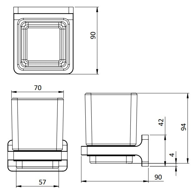 Crosswater Rotar Tumbler Holder