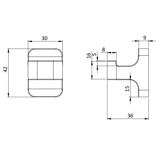 Crosswater Rotar Robe Hook