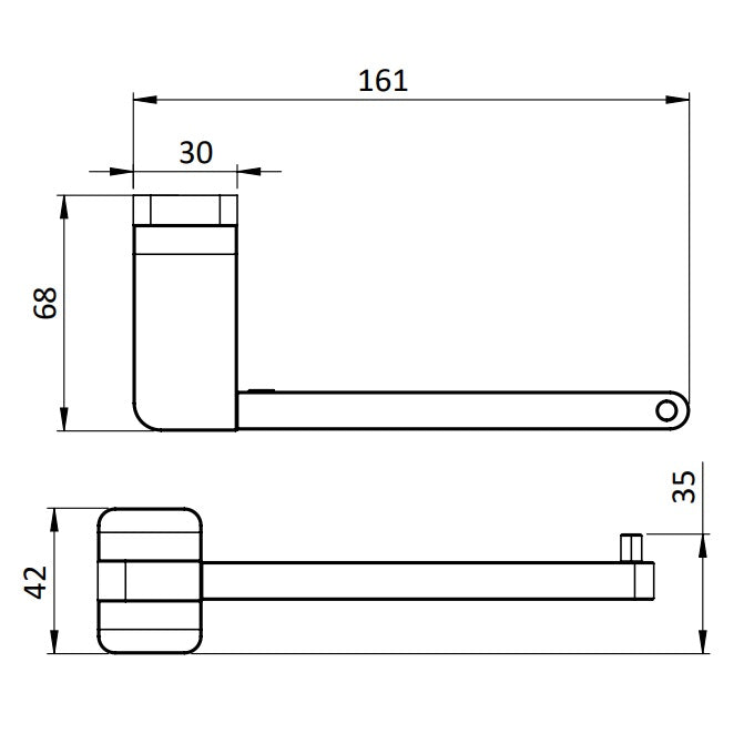 Crosswater Rotar Toilet Roll Holder
