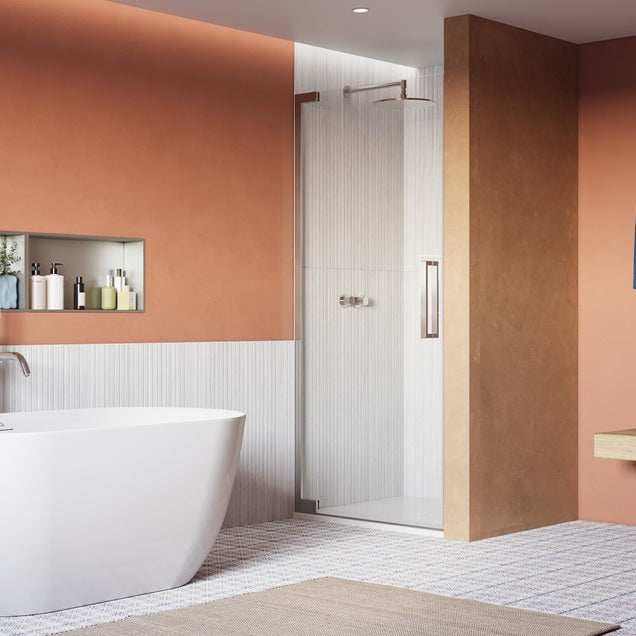 Crosswater Asura 8mm Recessed Hinged Shower Door