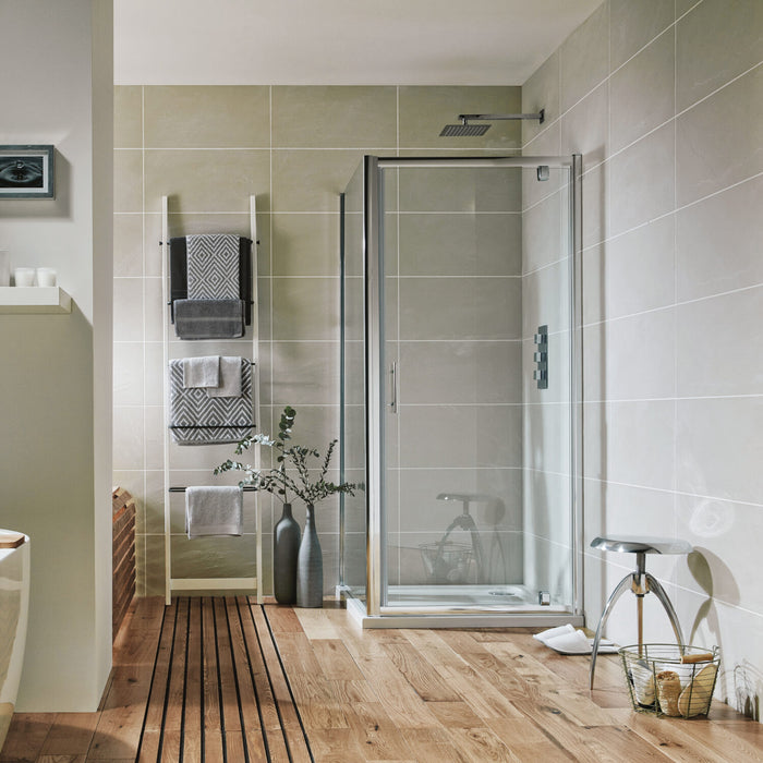 Scudo Korra 6mm Pivot Shower Door with Side Panel