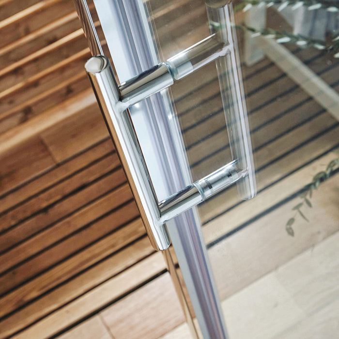 Scudo Korra 6mm Pivot Shower Door with Side Panel