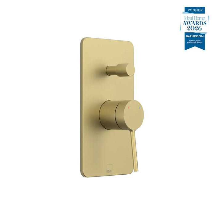 Vado Safari Concealed 2 Outlet Manual Shower Valve with Push Button Diverter