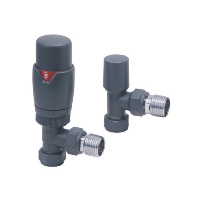 Scudo Angled Designer TRV Radiator Valves (Pair)