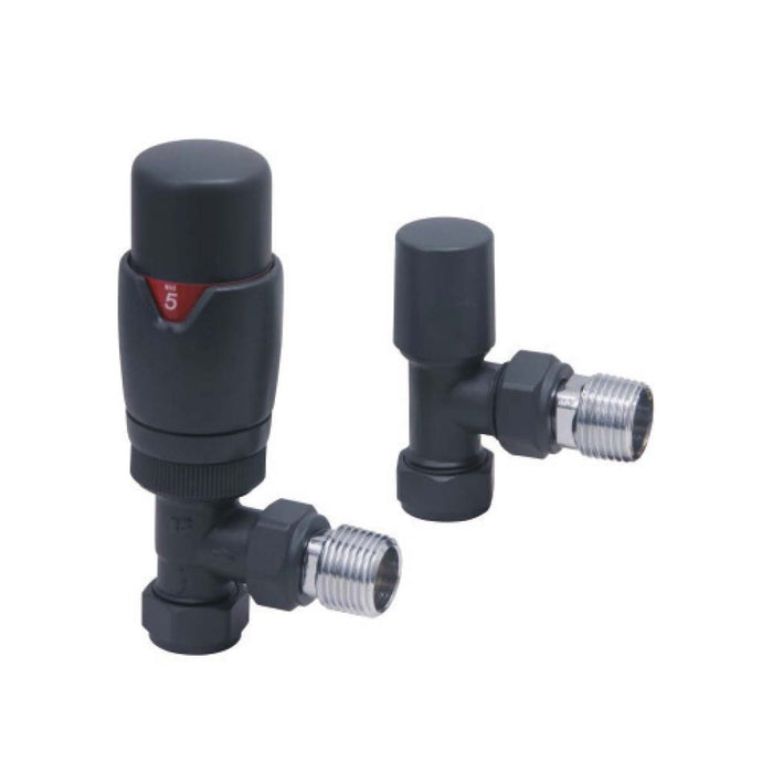 Scudo Angled Designer TRV Radiator Valves (Pair)