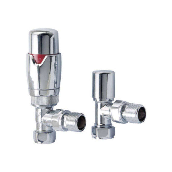 Scudo Angled Designer TRV Radiator Valves (Pair)