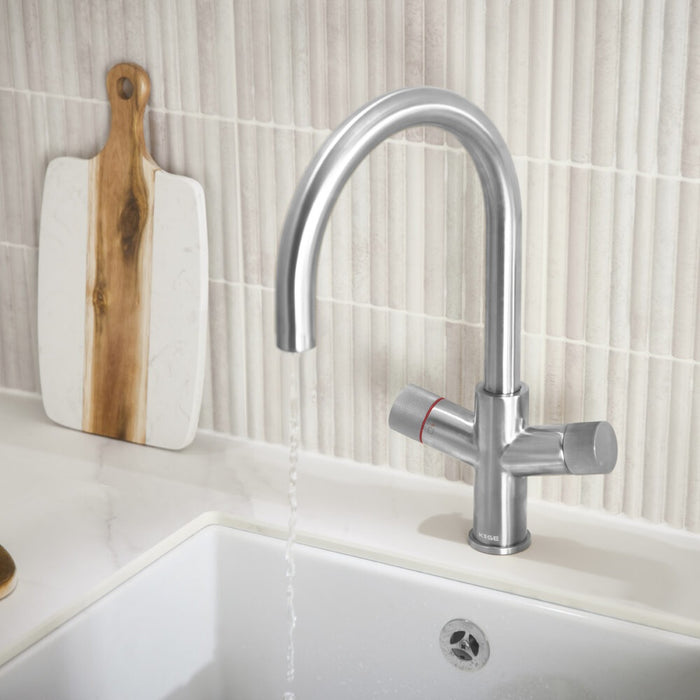 Scudo Koge 3 in 1 Boiling Water Kitchen Tap U Spout with Tank & Filtration Kit