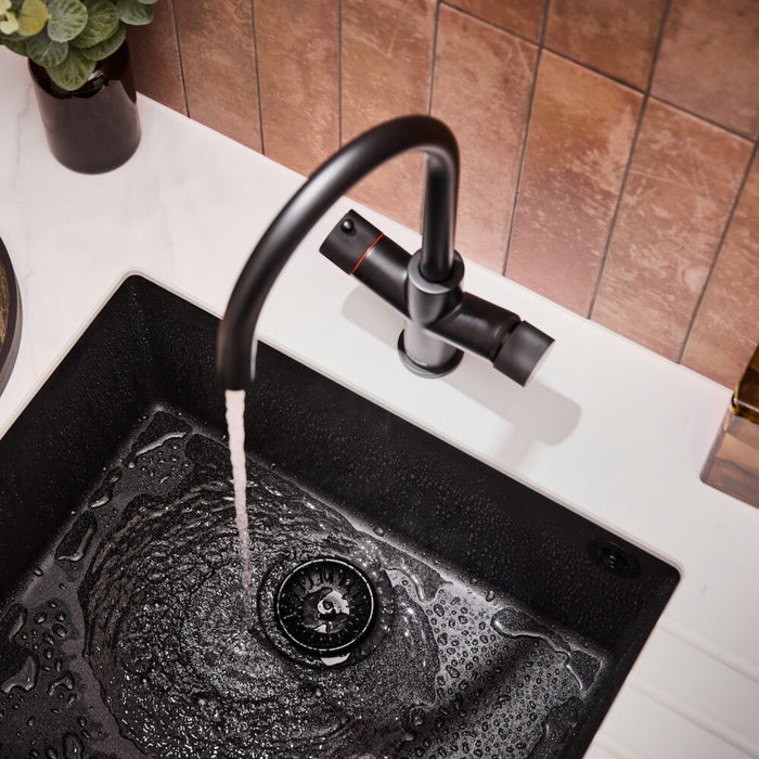 Scudo Koge 3 in 1 Boiling Water Kitchen Tap U Spout with Tank & Filtration Kit