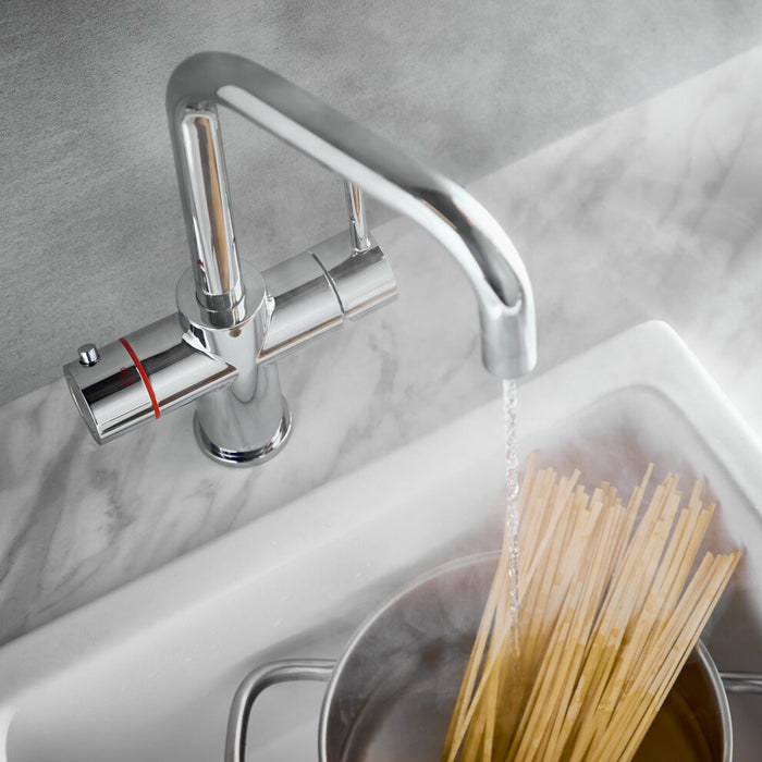 Scudo Koge 3 in 1 Boiling Water Kitchen Tap D Spout with Tank & Filtration Kit