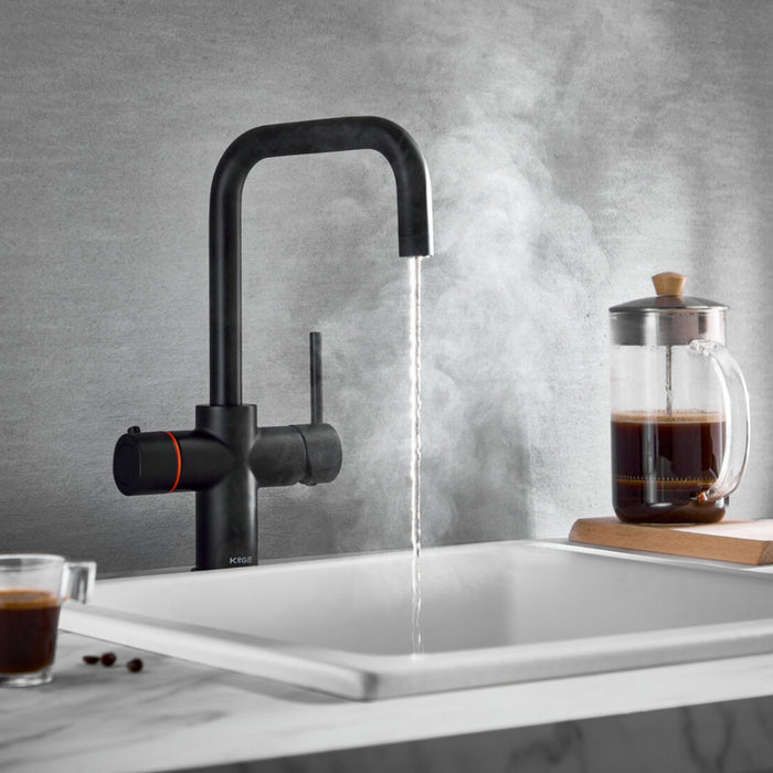 Scudo Koge 3 in 1 Boiling Water Kitchen Tap D Spout with Tank & Filtration Kit