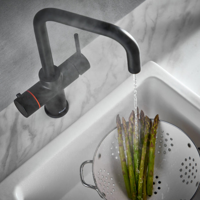 Scudo Koge 3 in 1 Boiling Water Kitchen Tap D Spout with Tank & Filtration Kit