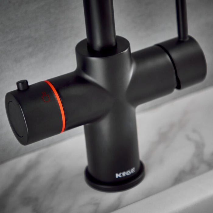 Scudo Koge 3 in 1 Boiling Water Kitchen Tap D Spout with Tank & Filtration Kit