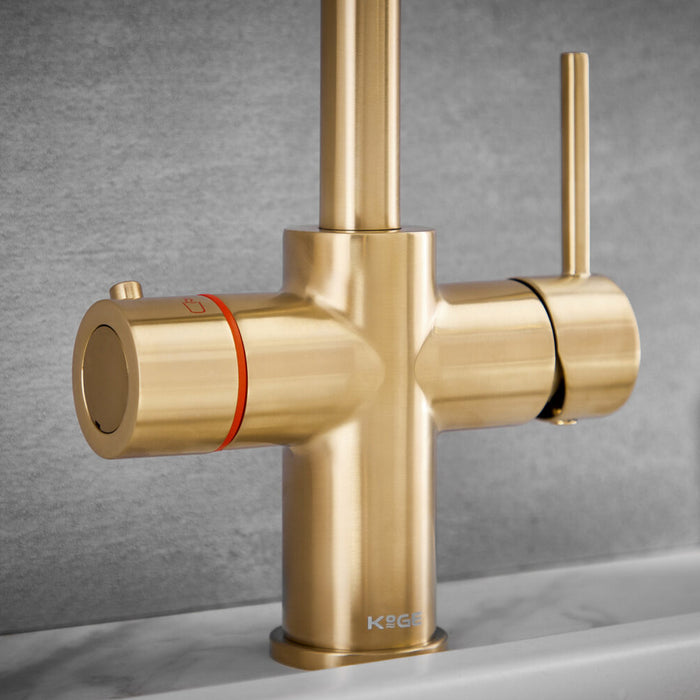 Scudo Koge 3 in 1 Boiling Water Kitchen Tap D Spout with Tank & Filtration Kit