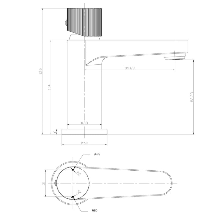 Scudo Koko Mini Mono Basin Mixer Tap
