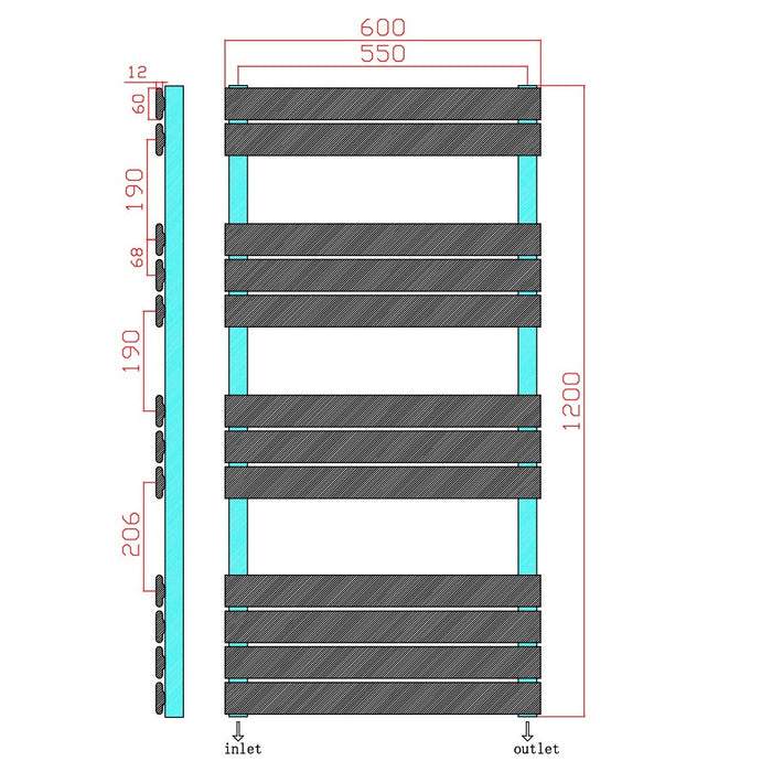 Scudo Life Designer Heated Towel Rail