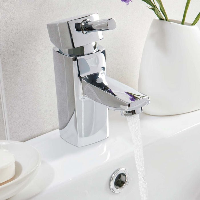 Scudo Forme Mono Basin Mixer Tap with Free Waste - Chrome