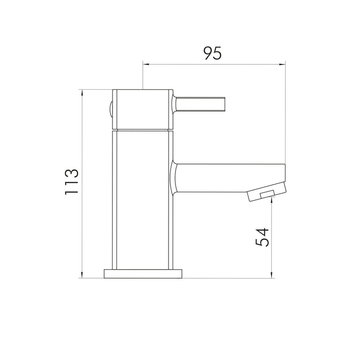 Scudo Forme Mono Basin Mixer Tap with Free Waste - Chrome