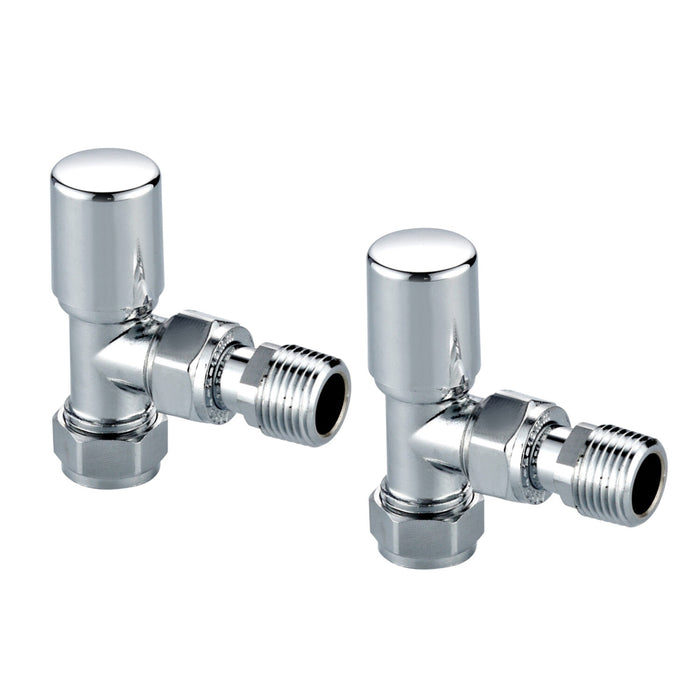 Scudo Angled 15mm Radiator Valves (Pair)