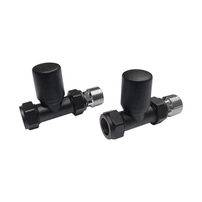 Scudo Straight 15mm Radiator Valves (Pair)