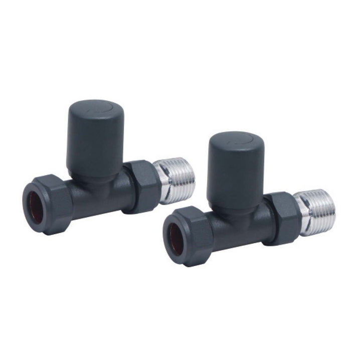 Scudo Straight 15mm Radiator Valves (Pair)