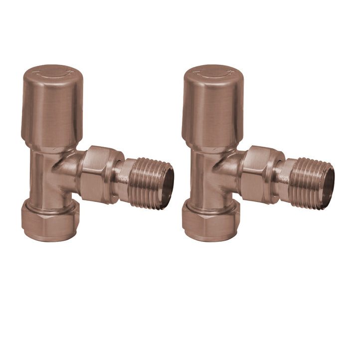 Scudo Angled 15mm Radiator Valves (Pair)