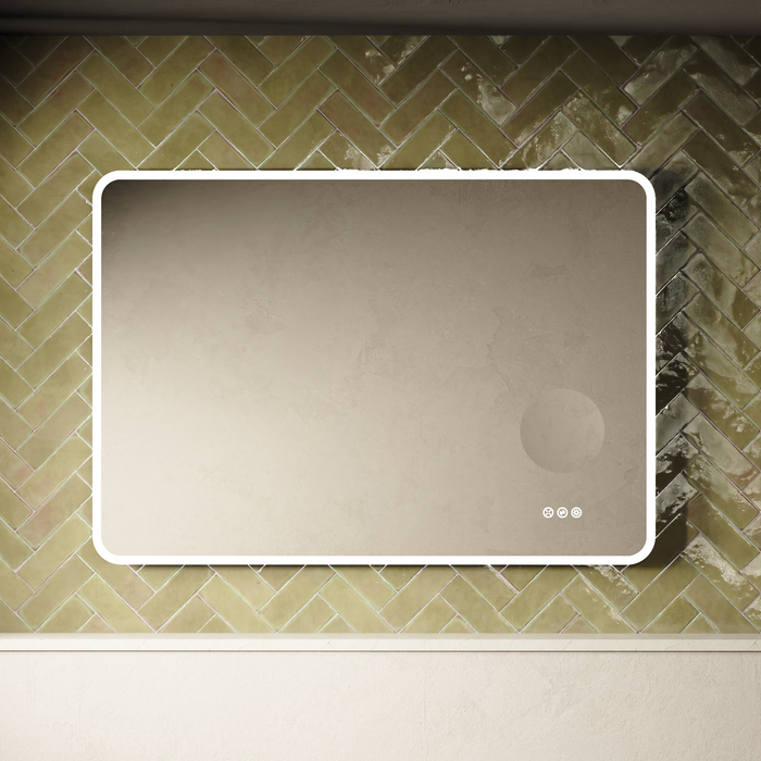 Crosswater Svelte Illuminated Mirror With Magnifier - Clear