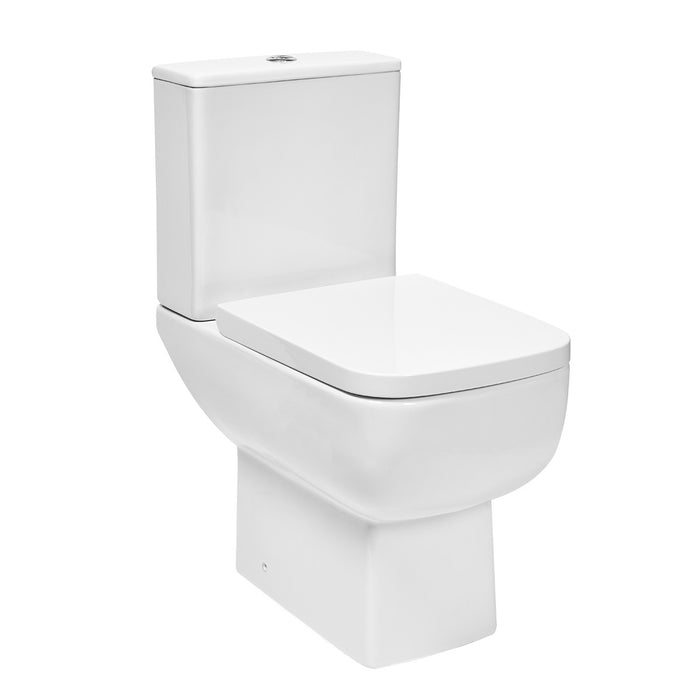 Scudo Choices 600 Rimless Open Back Close Coupled Toilet with Soft Close Seat