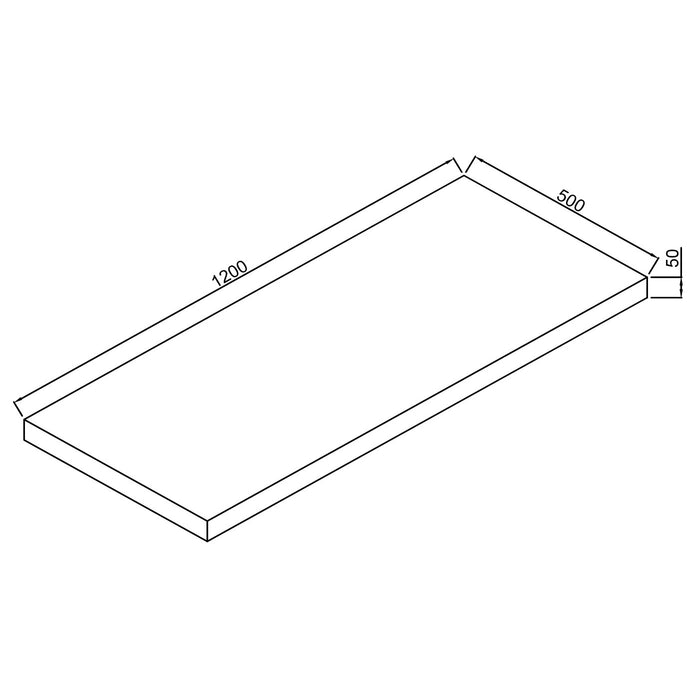 Scudo Shelph Wall Hung Basin Vanity Shelf with Heavy Duty Brackets